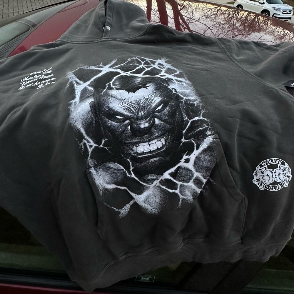 Gray Graphic Hoodie